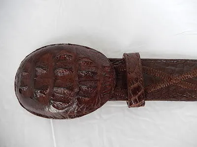 Los Altos Cross Stitch Hornback Crocodile Belt