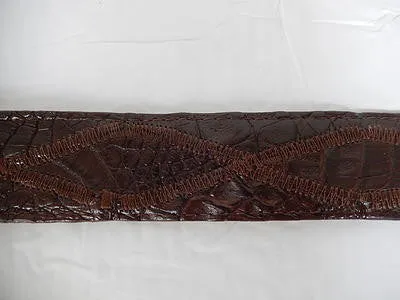 Los Altos Cross Stitch Hornback Crocodile Belt