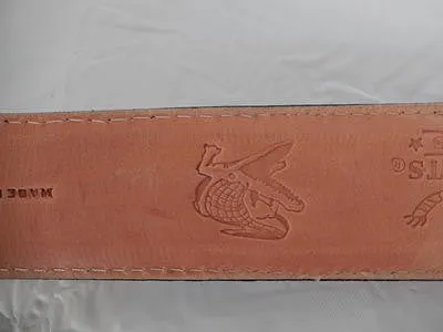 Los Altos Cross Stitch Hornback Crocodile Belt