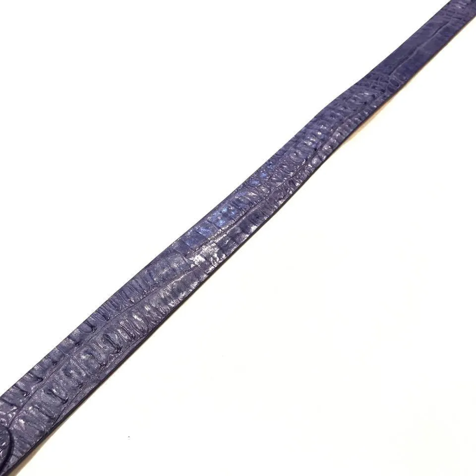 Los Altos Lavender Crocodile Full Skin Belt