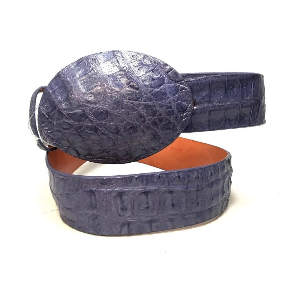 Los Altos Lavender Crocodile Full Skin Belt