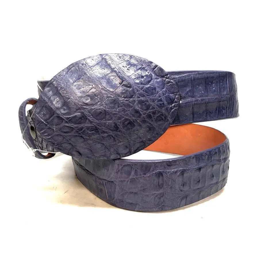 Los Altos Lavender Crocodile Full Skin Belt