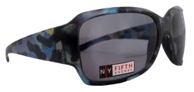 Lourdes, High-End Line Bifocal (Clear On Top) Reading Sunglasses for Women  Readers Sunglasses ( Blue with black) NY Fifth Avenue