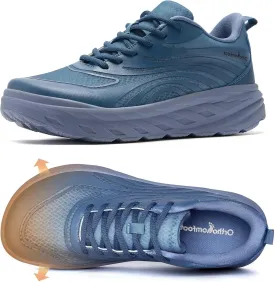Men's Orthopedic Diabetic Wide Running Shoes: Comfortable Arch Support Plantar Fasciitis Sports Sneakers, Casual Swollen Orthotic Work Tennis Walking Shoes for Ankle and Heel Pain Relief