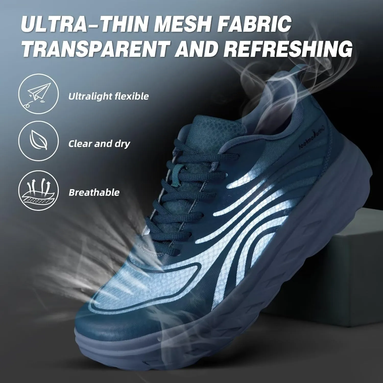 Men's Orthopedic Diabetic Wide Running Shoes: Comfortable Arch Support Plantar Fasciitis Sports Sneakers, Casual Swollen Orthotic Work Tennis Walking Shoes for Ankle and Heel Pain Relief