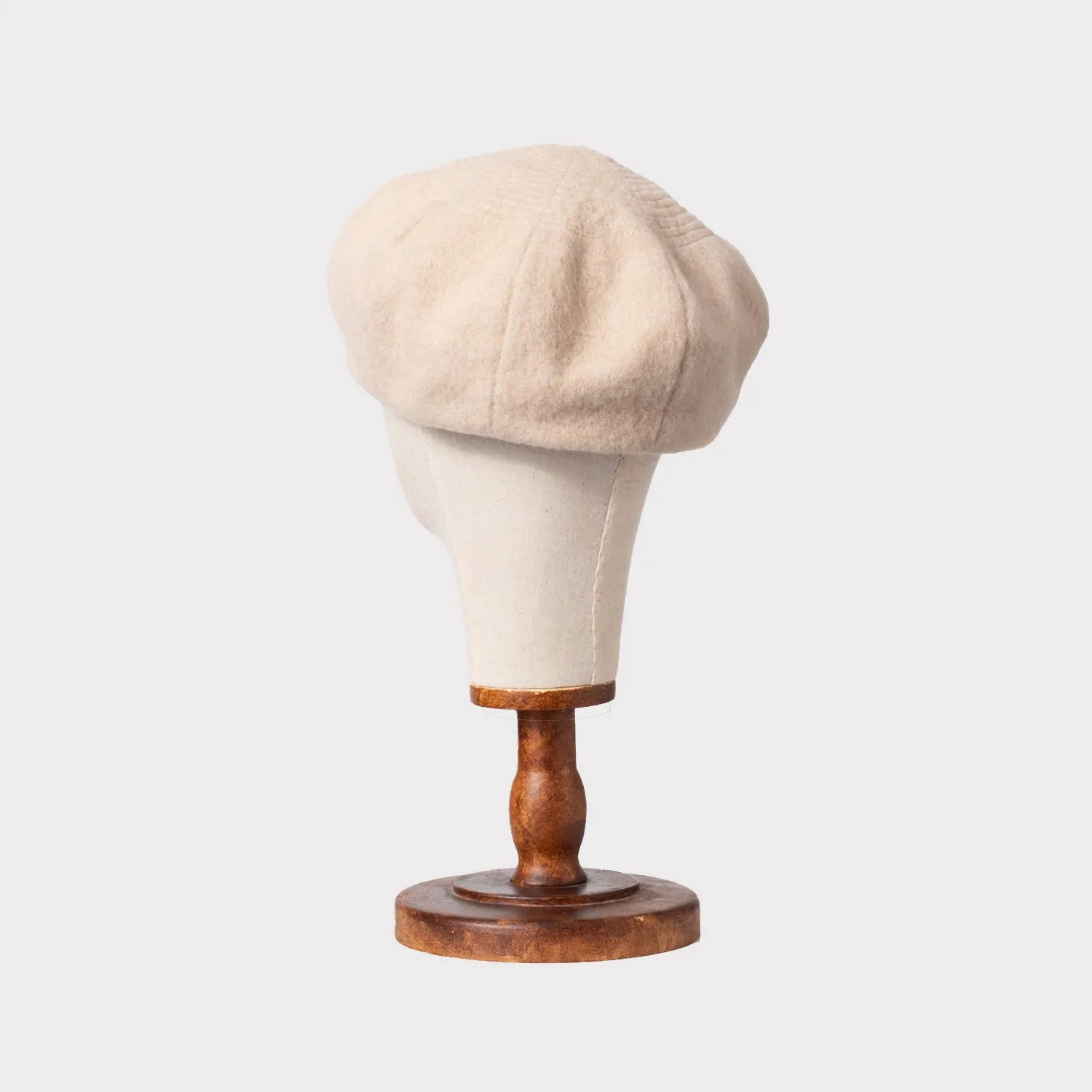 [NINE TAILOR] SHAGGY KASYA BERET _ L.BEIGE