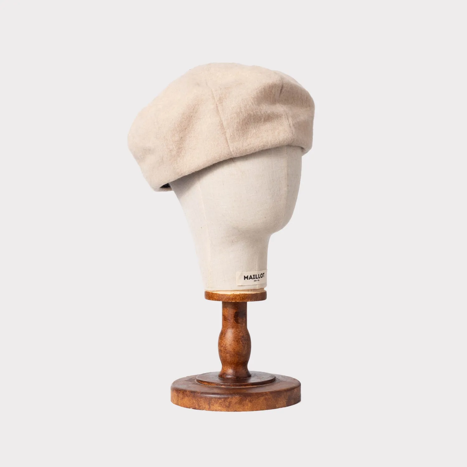 [NINE TAILOR] SHAGGY KASYA BERET _ L.BEIGE