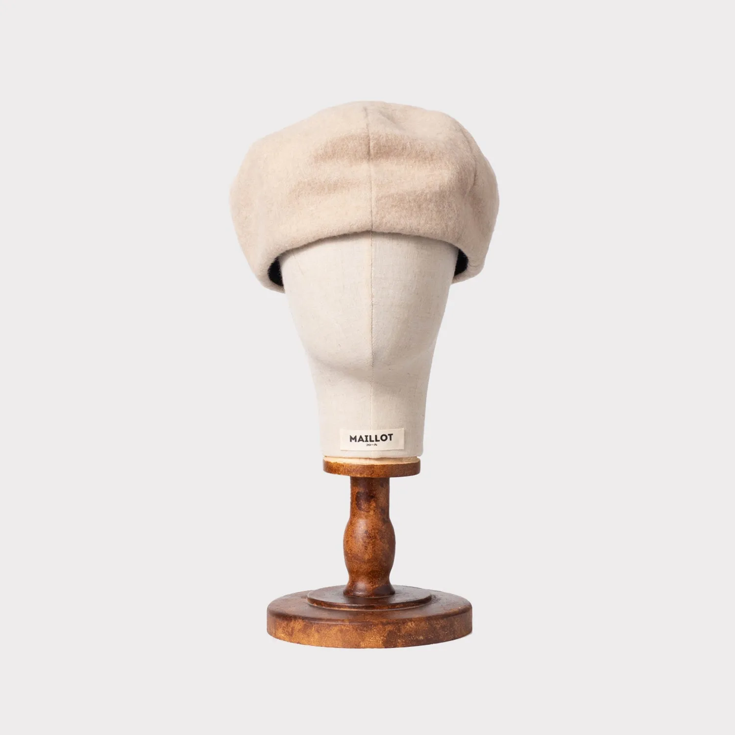 [NINE TAILOR] SHAGGY KASYA BERET _ L.BEIGE