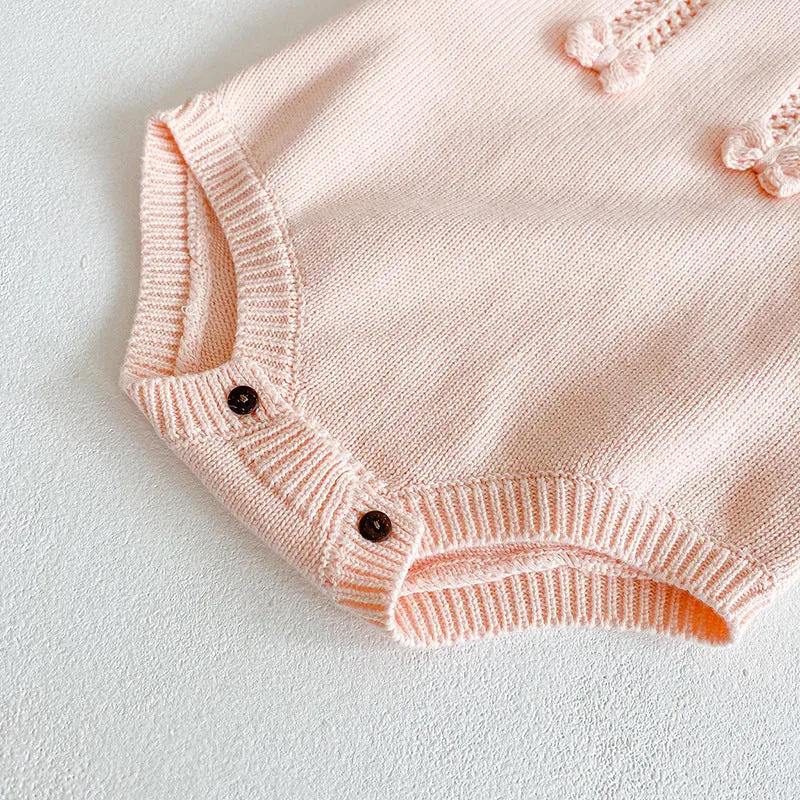Peach Ribbons Romper