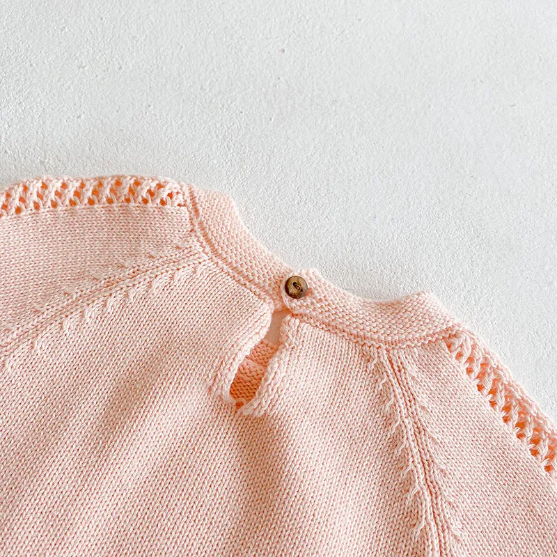 Peach Ribbons Romper
