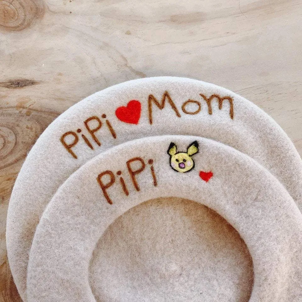 Personalized Wool Beret