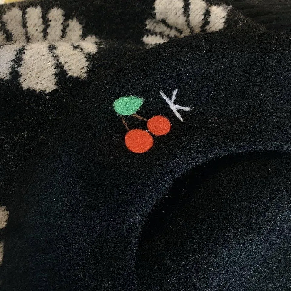 Personalized Wool Beret