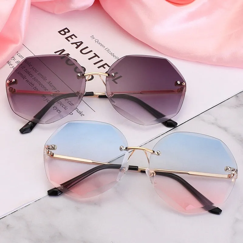 Polygon Shaped Hexagon Sun Glasses
