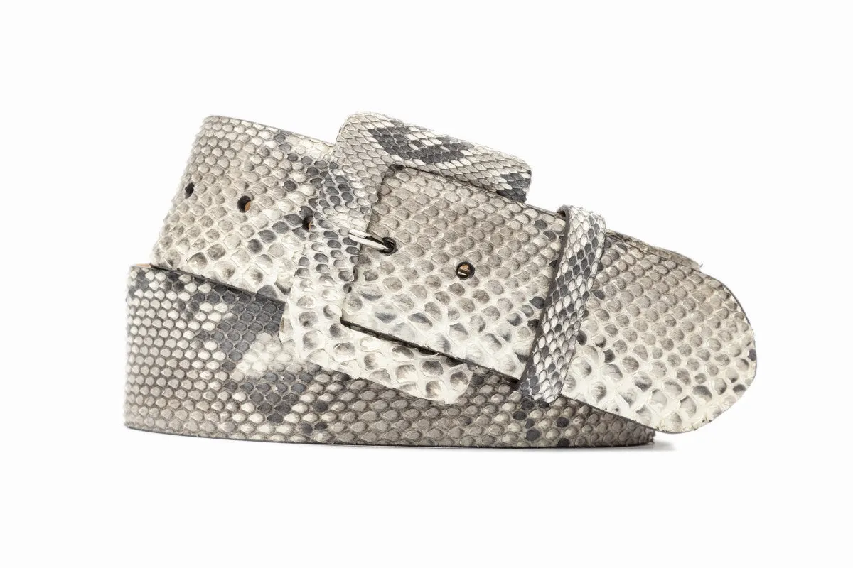 Python Belt with Covered Buckle