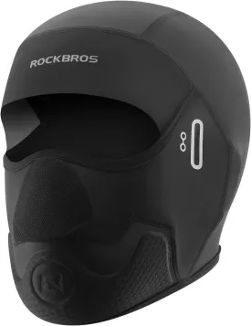 ROCKBROS Cooling Balaclava Mask Cycling Skull Cap Helmet Liner with Glasses Holes Ice Silk Breathable Cycling Cap Sweat Absorption Black