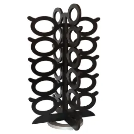 Rotating Wood Sunglasses Rack  - 20-Pair - Oversized Glasses