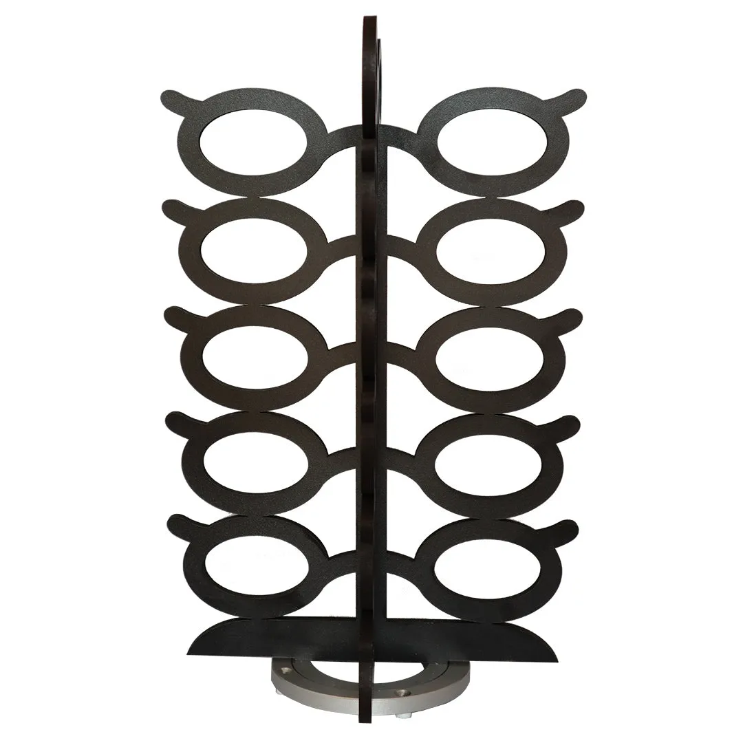 Rotating Wood Sunglasses Rack  - 20-Pair - Oversized Glasses