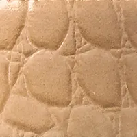 Tan Crocodile Textured Leather Belt