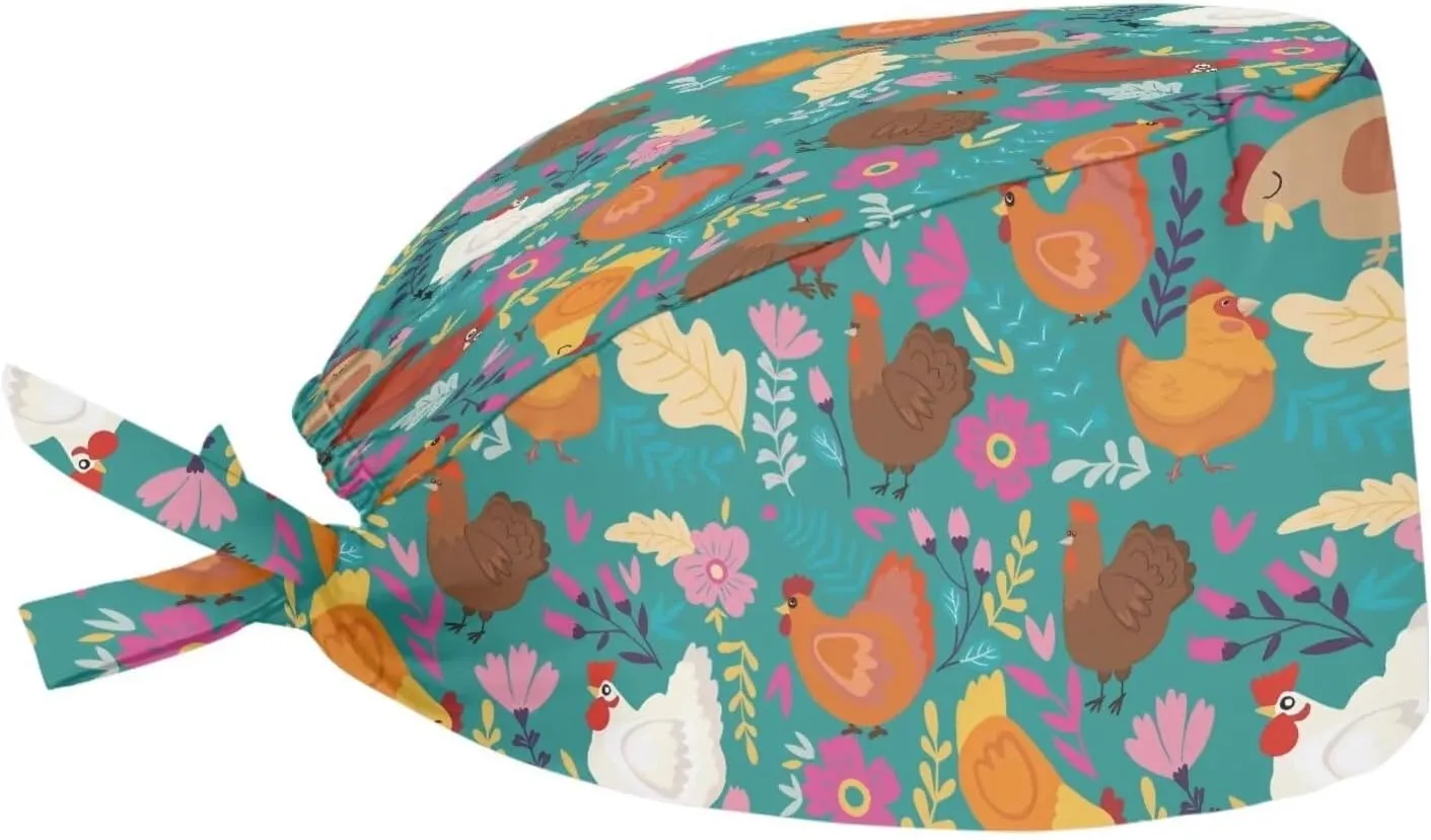 Upetstory Turban Hat for Women Men Comfortable Adjustable Cleaning Working Cap with Sweatband