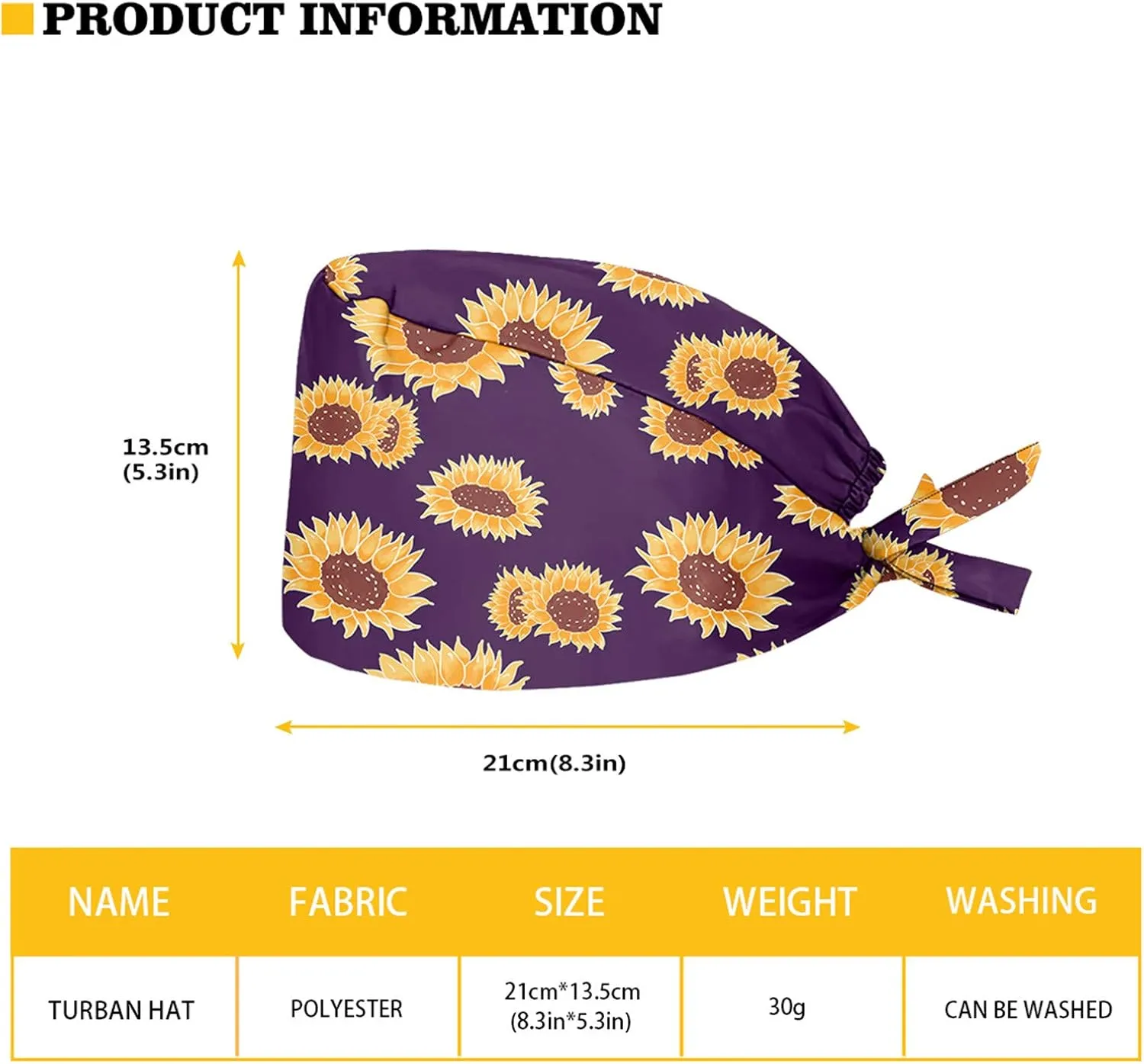Upetstory Turban Hat for Women Men Comfortable Adjustable Cleaning Working Cap with Sweatband