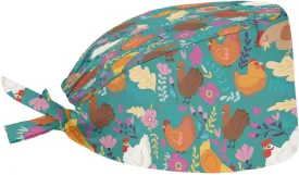 Upetstory Turban Hat for Women Men Comfortable Adjustable Cleaning Working Cap with Sweatband