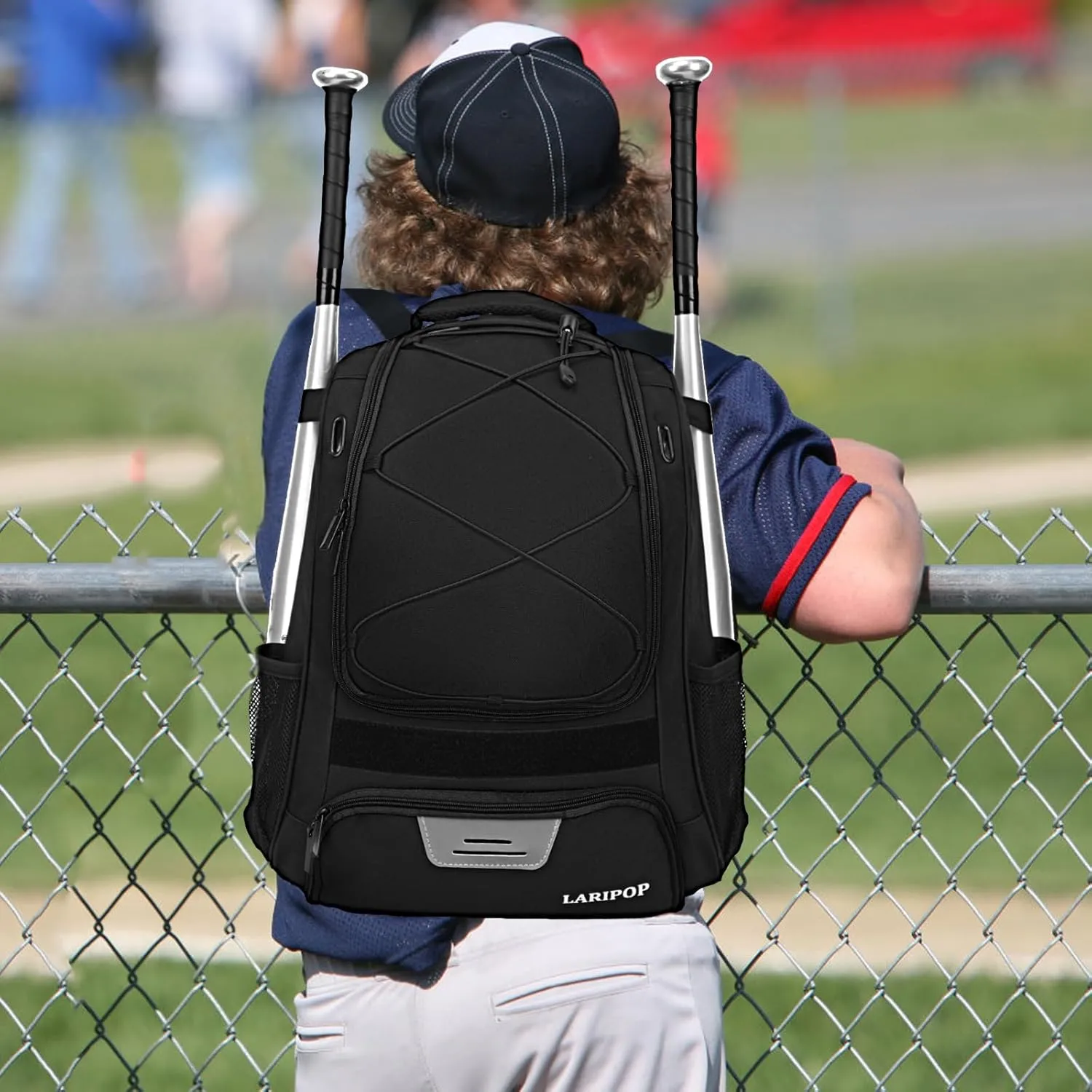 Youth Baseball Bag - Bat Backpack for Baseball, T-Ball & Softball Equipment & Gear, Bat & Glove Holder Gift